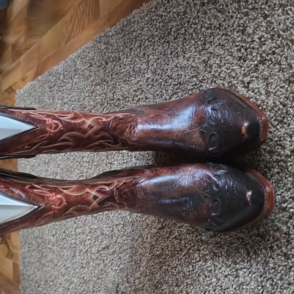 Women's clay Santa fe cowboy boots - Picture 10 of 11